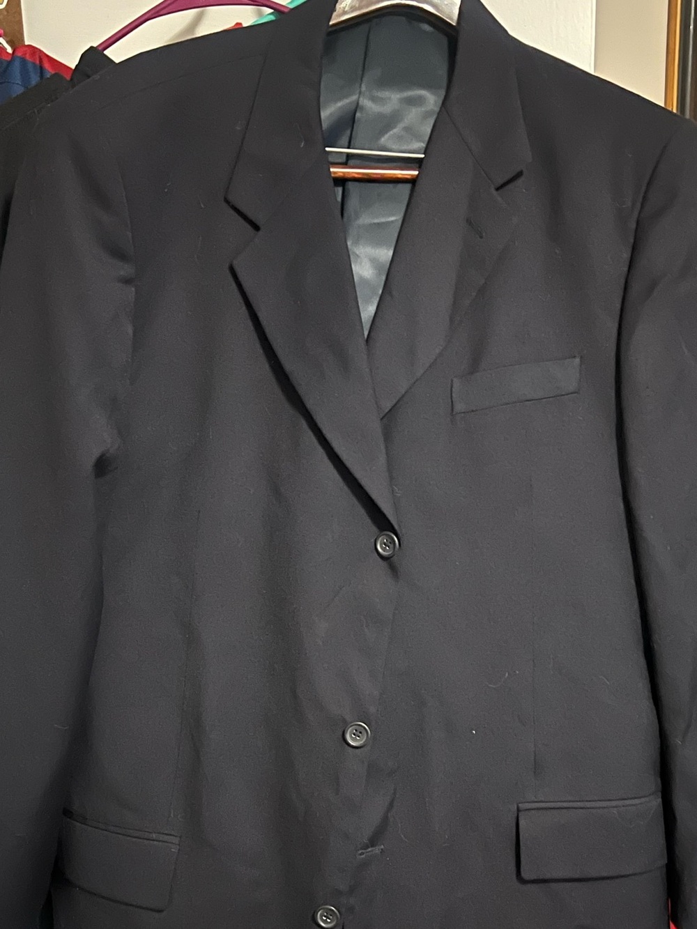 Men's Luca Rossi Black Blazer 48L